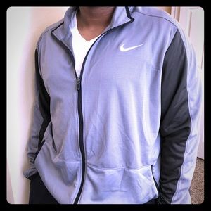 Grey/Black Nike Dry Fit Track Jacket XXL